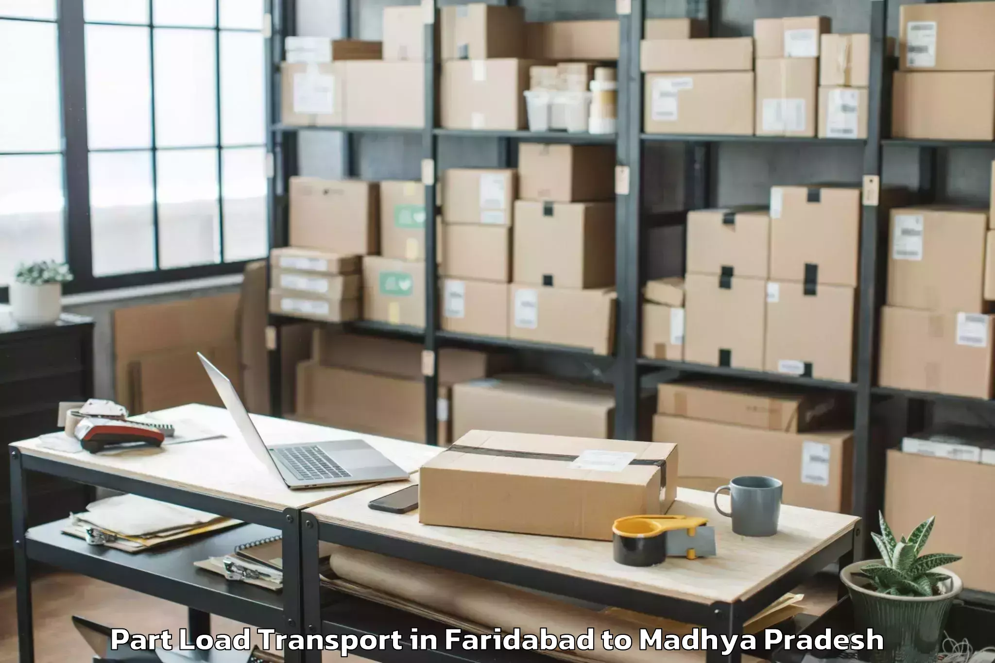 Book Your Faridabad to Bhopal Part Load Transport Today